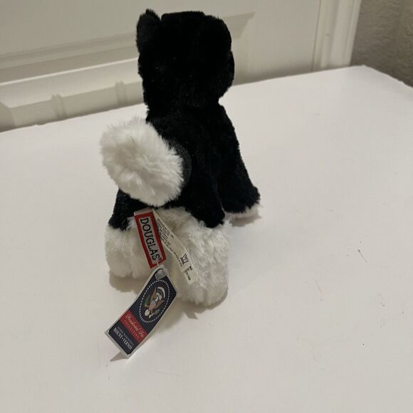 Douglas SOCKS Black White Tuxedo President Bill Clinton Cat Plush 7" Stuffed Toy - Picture 5 of 8